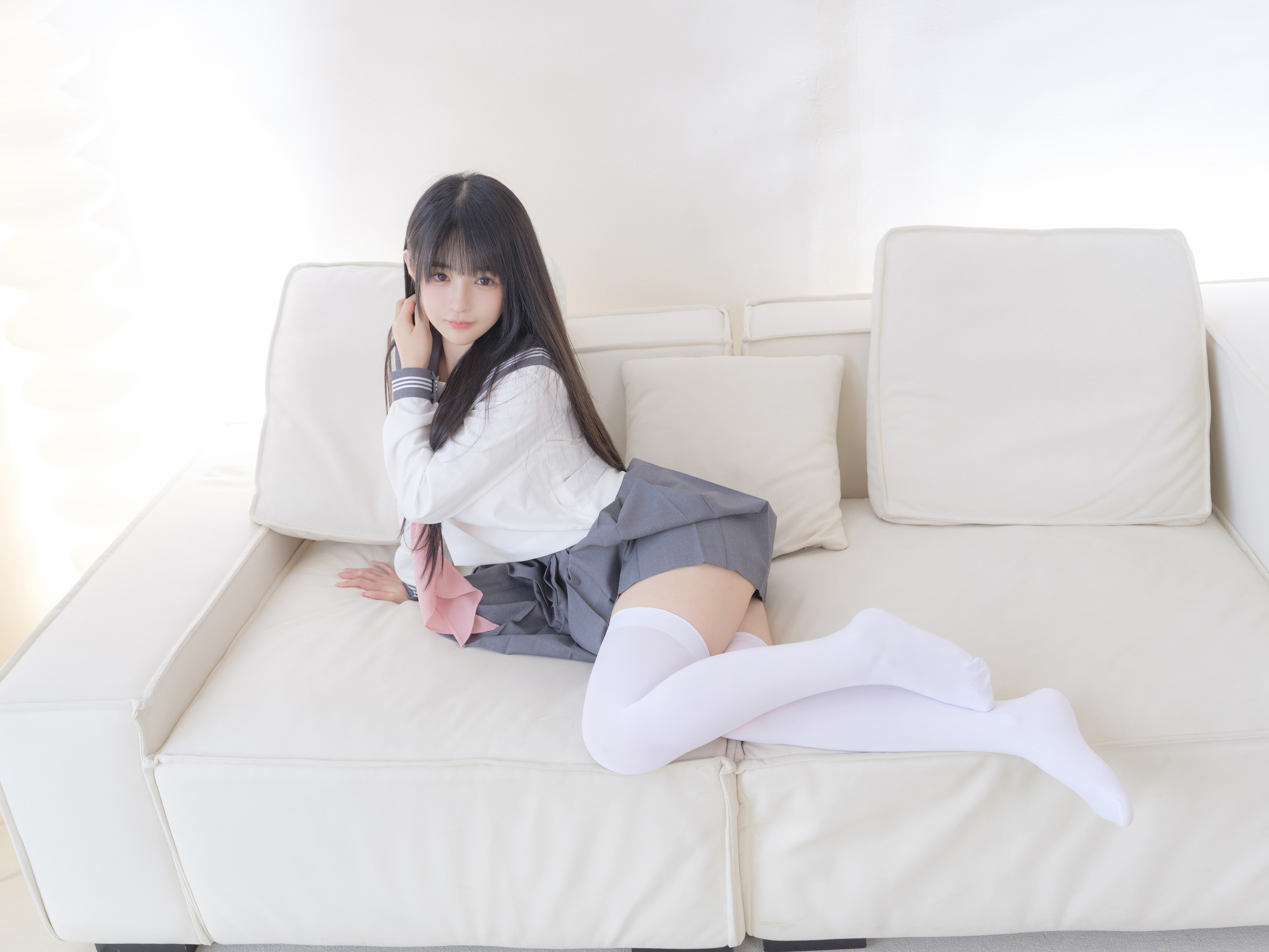 图片[1]-桜井宁宁 – NO.087  白丝JK[87P]-XikXak